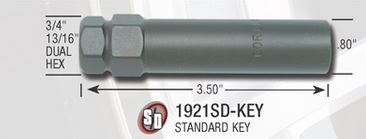 K5CS-12150BGR / Gorilla Black Closed Car Spline 5-Lug Kit
