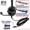 Rugged Radio ULTIMATE HEADSET for STEREO and OFFROAD Intercoms - Over The Head