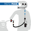 Rugged Radio MOTO MAX Kit with Radio, Helmet Kit, Harness, and Handlebar Push-To-Talk