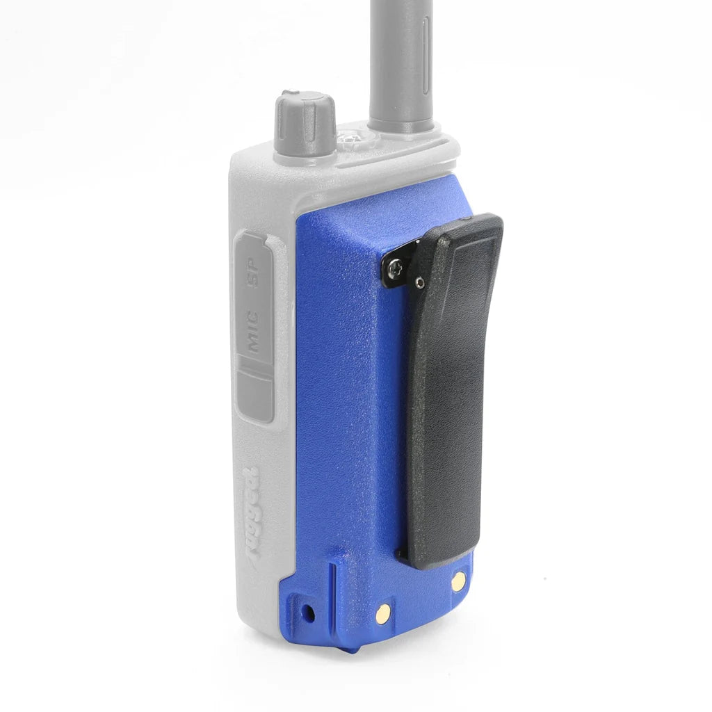 Rugged Radios R1 Handheld Radio High Capacity Battery and Belt Clip