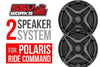 POLARIS RZR XP TURBO S COMPLETE SSV WORKS 2 SPEAKER PLUG-AND-PLAY SYSTEM