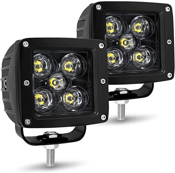 LED Cubes, YCHOW-TECH 2PCS 3 Inch 100W LED Pods Light Bar Off Road Squ ...