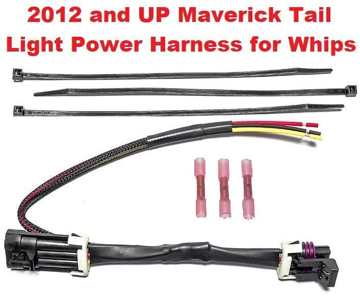 Can-Am Maverick X3 Tail Light Whip Power Harness Adapter Splice Pigtail Jumper