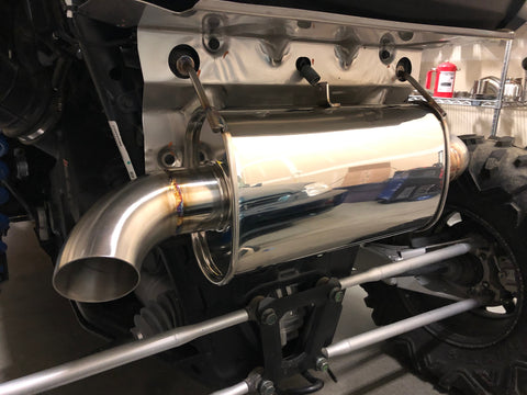 Treal Performance Polaris RZR XP Turbo Exhaust System - Single Outlet
