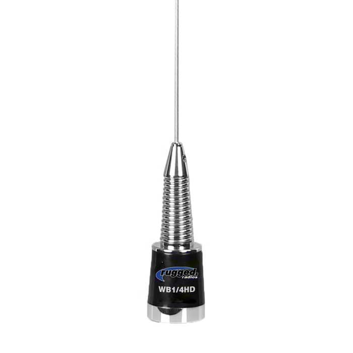 UHF/VHF Wide Band 1/4 Wave Antenna with Spring (132-525Mhz)