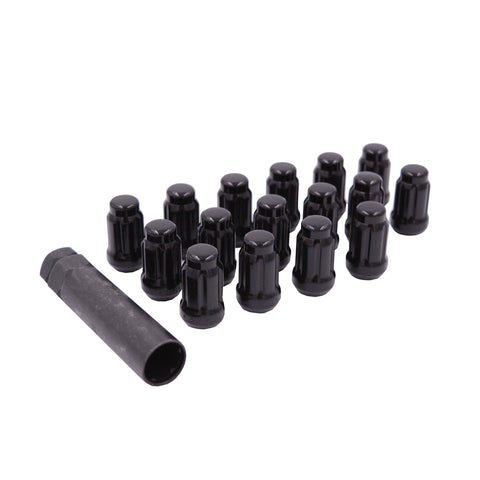 12MMX1.50 Lock Style Lug Nuts Black W/ Key 16/PK