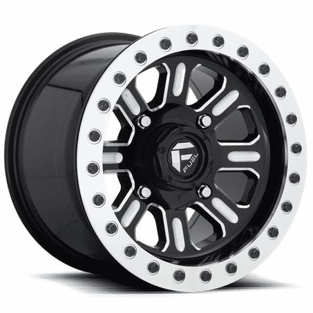 Fuel D910 Gloss Black Milled Hardline UTV Beadlock