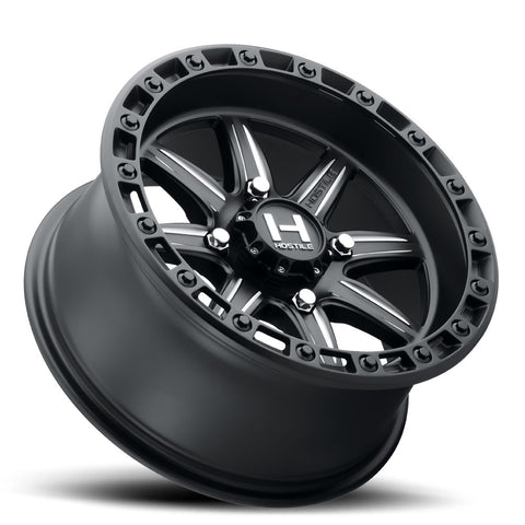 Hostile UTV H109 Alpha 15" Wheel NON Beadlock - Satin Black Milled