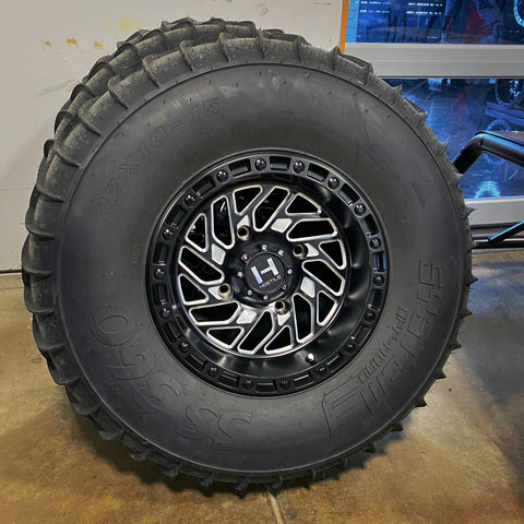Hostile UTV H116 JIGSAW 15" Wheel NON Beadlock - Black Milled